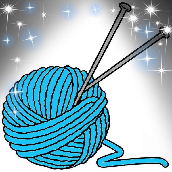 Клубок ниток с крючком