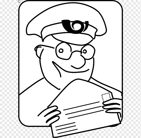 Раскраска почтальон