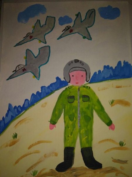 Аппликация летчик