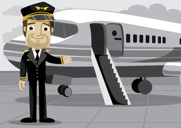 Летчик вектор