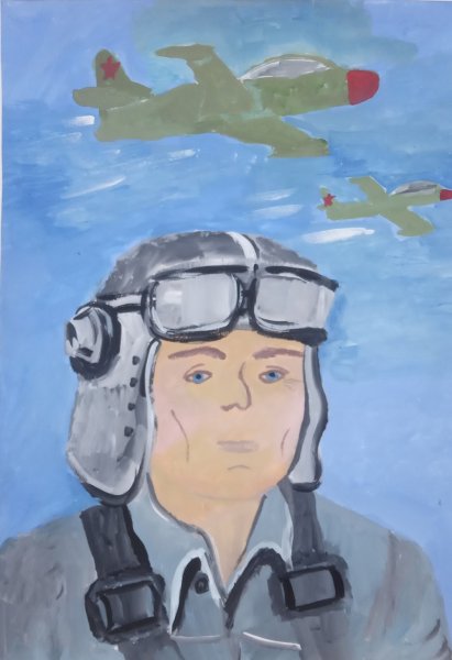 Папа летчик рисунок