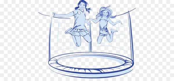 Батут нарисованный