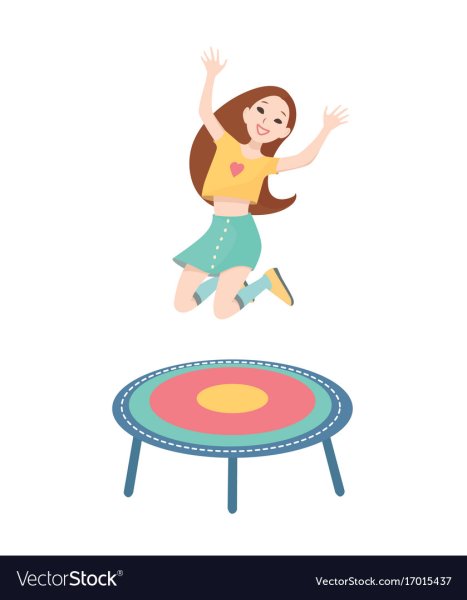 Батут рисунок