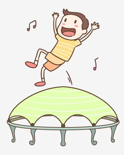 Батут нарисованный