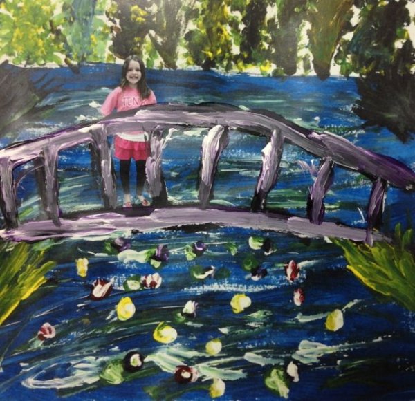 Рисовать Моне с детьми