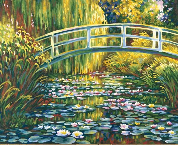 Картина пруд с лилиями Клод Моне