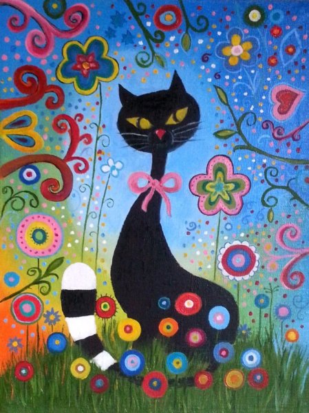 Карла Жерар картины коты