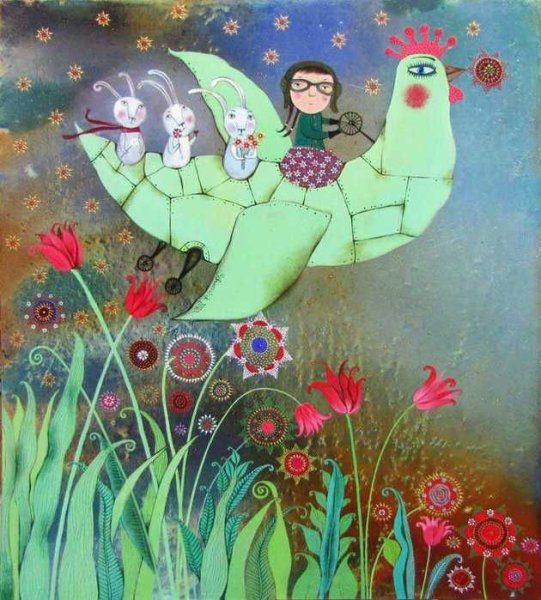 Картины наив самолет Силивончик