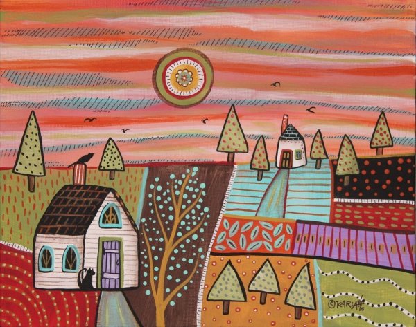 Карла Жерард рисунки Церковь