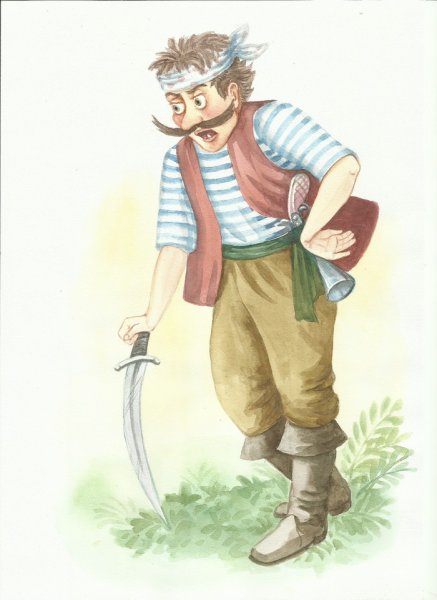 Бармалей рисунок для детей