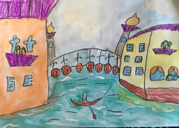 Венеция детский рисунок