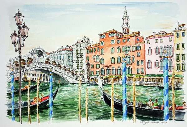 Открытки с видами Венеции