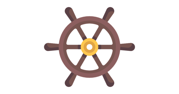 Трафарет "якоря и штурвалы"