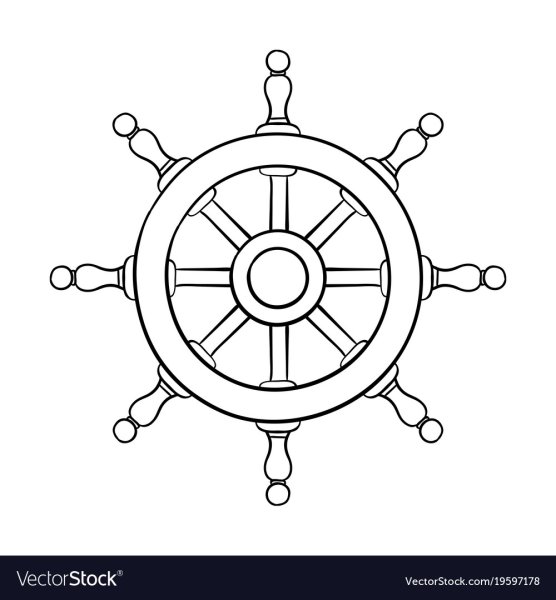 Штурвал раскраска