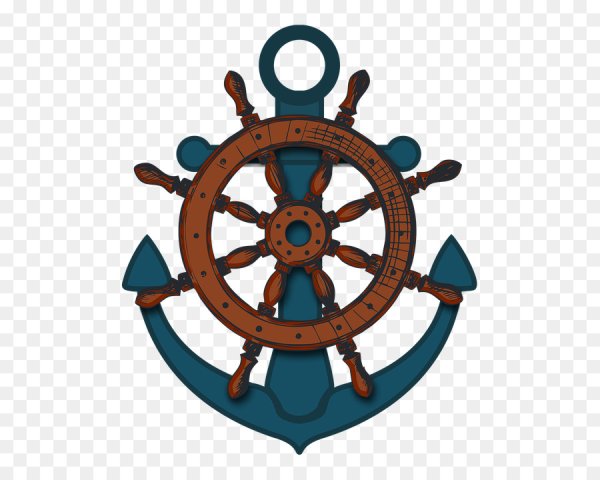 Морской руль вектор