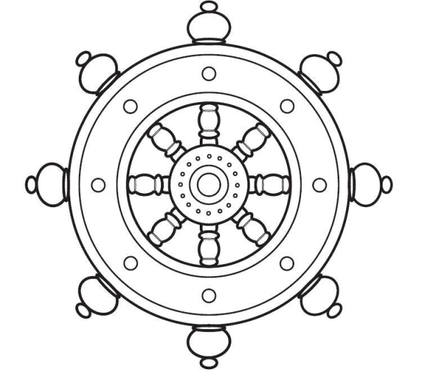 Рисуем штурвал с детьми