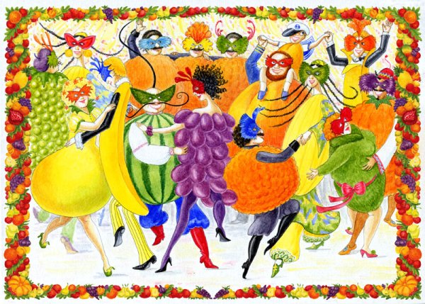 Карнавал в детских рисунках