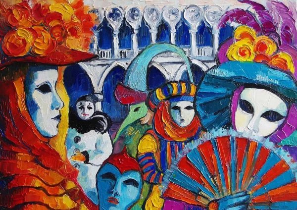 Венецианский карнавал композиция ДХШ