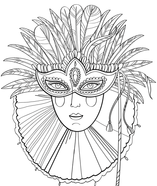 Карнавал раскраска