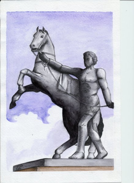 Нарисовать памятник Мамаев Курган