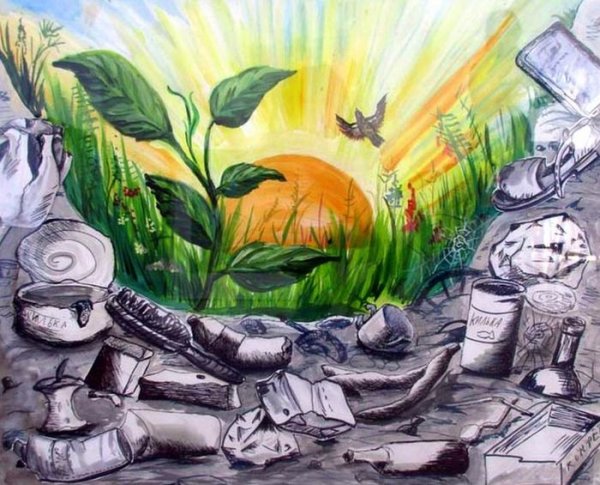 Детские рисунки на тему экология