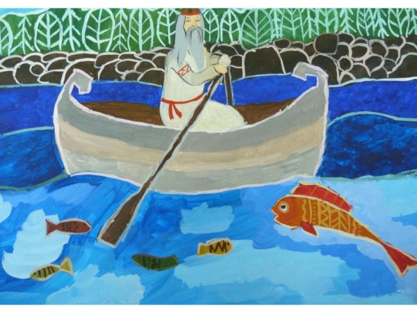 Рисунки детей по карельским сказкам