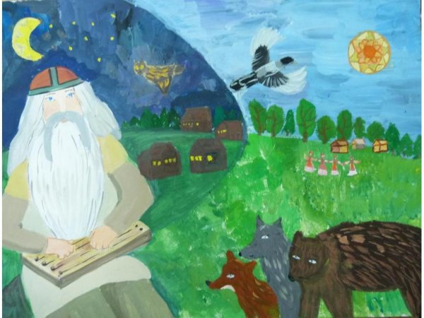 Детский рисунок Калевала