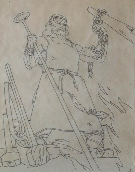 Илмаринен кует Сампо