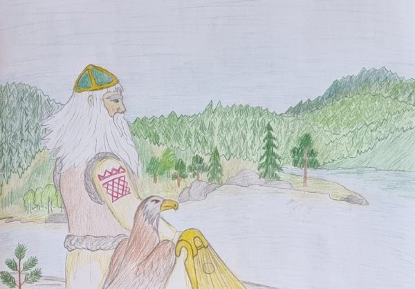 Иллюстрация к Калевале нарисовать легко