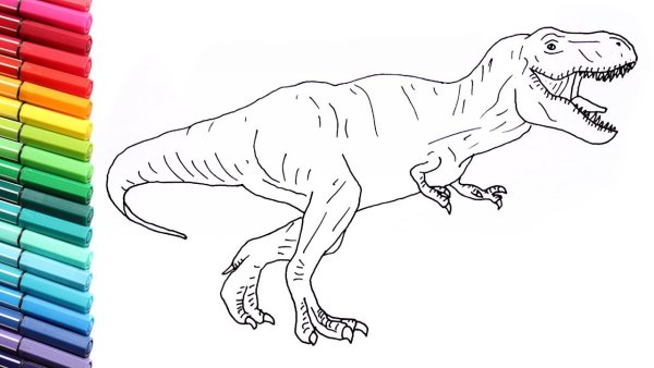 Динозавры карандашом