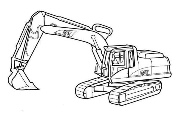 Раскраска строительная техника