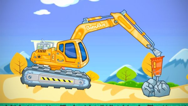 Мультяшная строительная техника