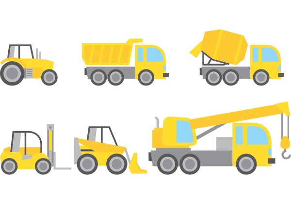 Иллюстрации строительной техники