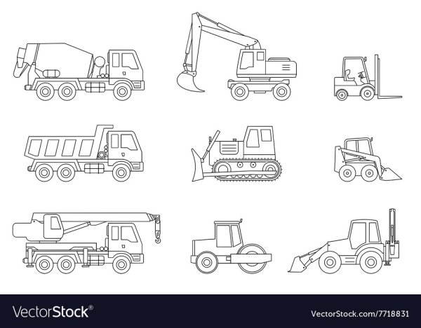 Строительная техника клипарт