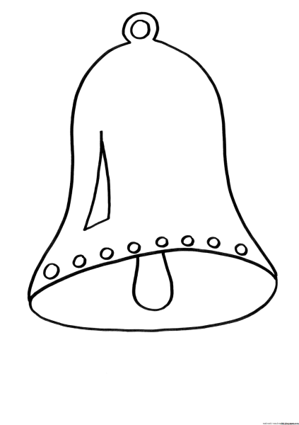 Колокол раскраска