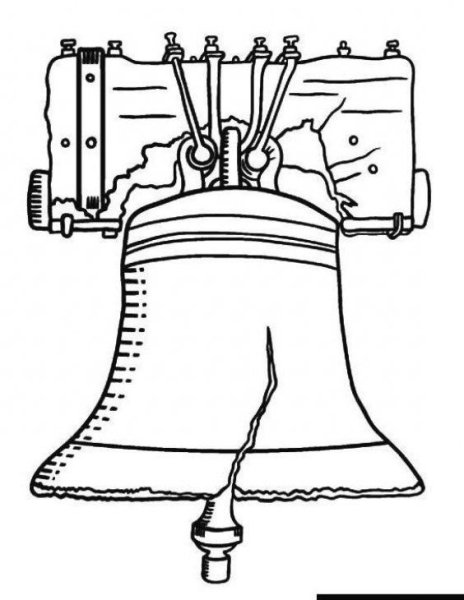 Колокол раскраска