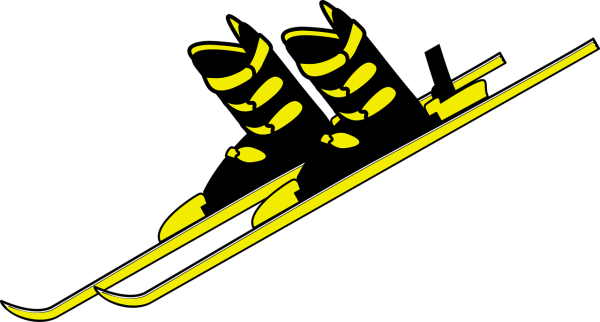 Лыжи рисунок для детей