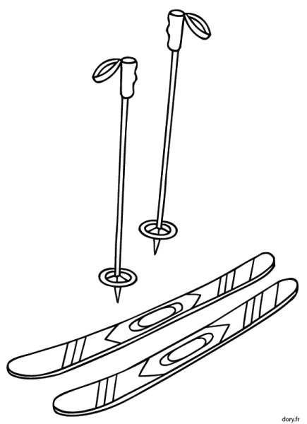 Катание на лыжах в живописи
