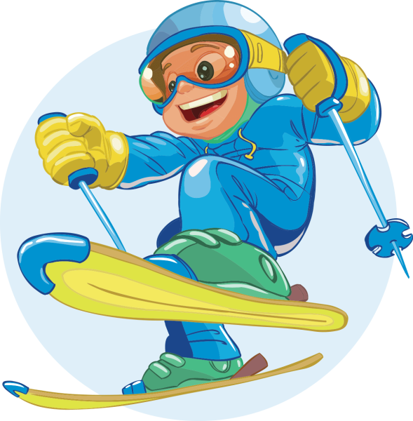 Мальчик на лыжах