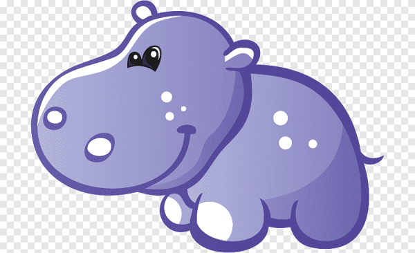 Бегемотик мультяшный