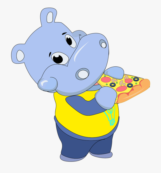 Бегемот раскраска