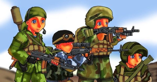 Мультяшный спецназовец