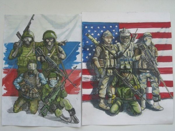 Нарисованные спецназовцы России