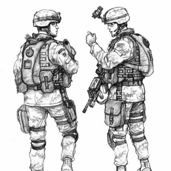 Спецназовец карандашом