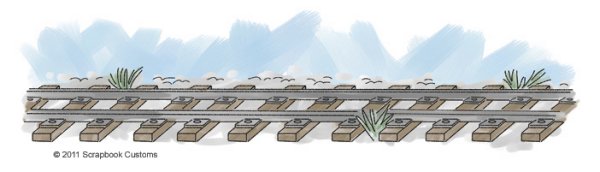 Рисование для детей рельсы