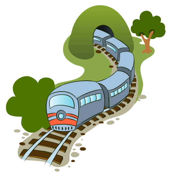 Железная дорога, мультяшная