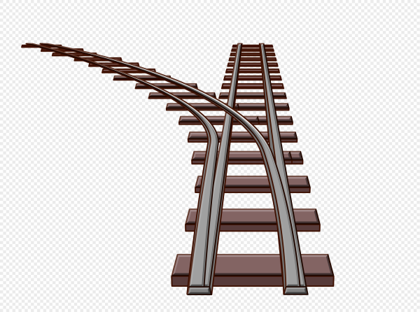 Шпалы на прозрачном фоне