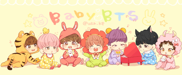 BTS Чиби вместе