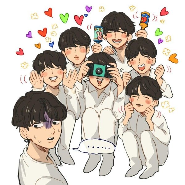 БТС рисунки детей