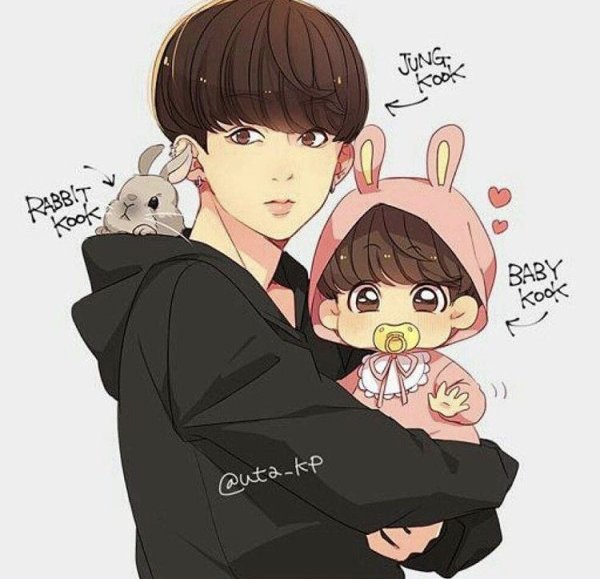 Арт БТС Чонгук малыш